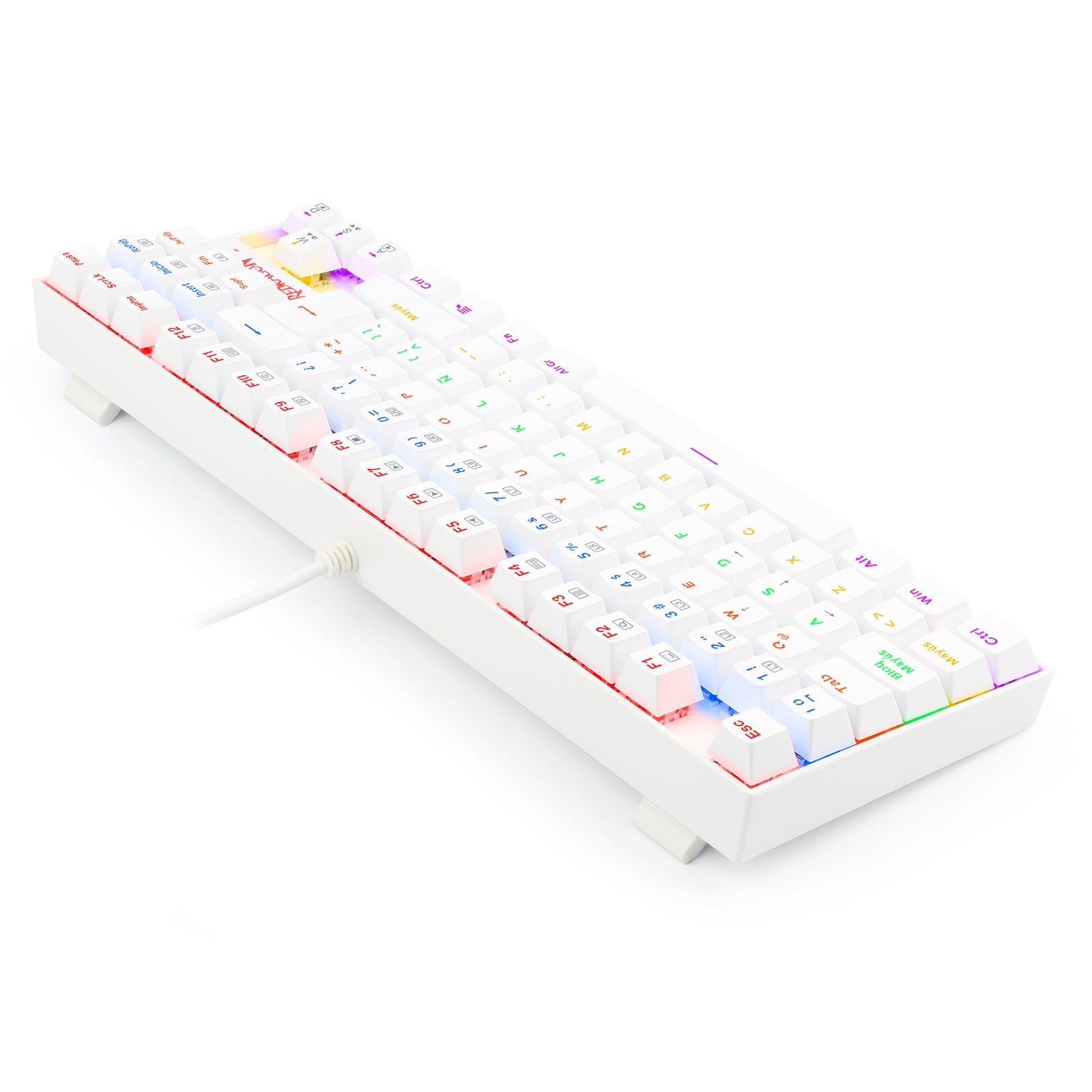Teclado Gamer KUMARA 2 K552R-SP Rainbow - Blanco